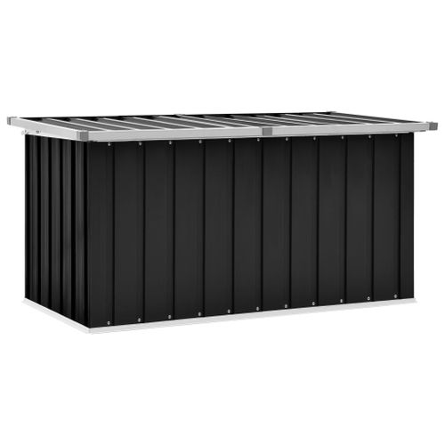 Vidaxl Bote De Rangement De Jardin Anthracite 129x67x65 Cm