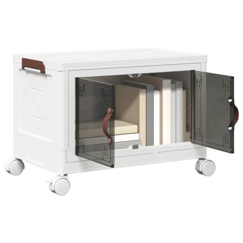 Vidaxl Bote De Rangement Empilable Avec Roues 28 L 48,5x29,5x33 Cm