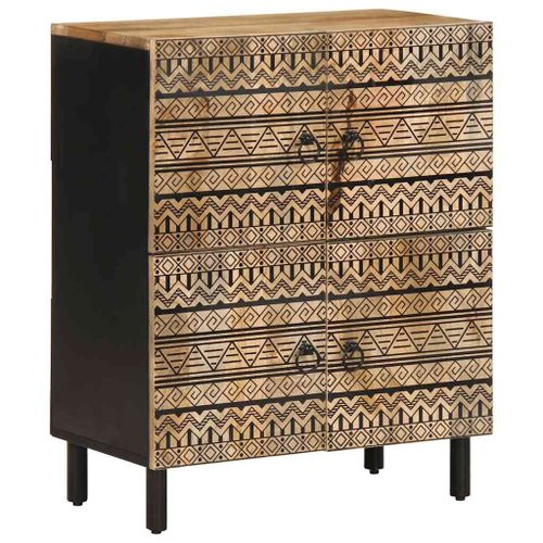 Vidaxl Buffet 60x33,5x75 Cm Bois De Manguier Brut Massif