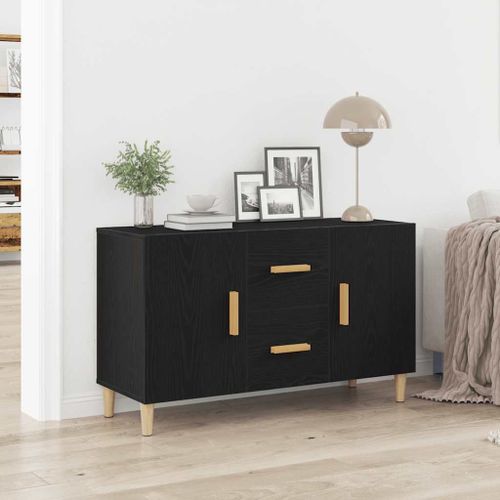 Vidaxl Buffet Chne Noir 100x36x60 Cm Bois D'ingnierie