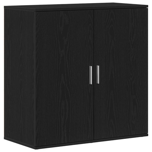 Vidaxl Buffet Latral Chne Noir 79x38x80 Cm Bois D'ingnierie