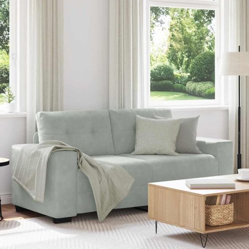 Vidaxl Canap Causeuse Gris Clair 140 Cm Velours