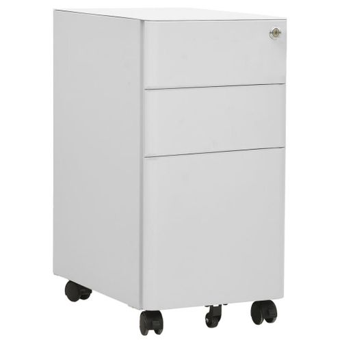 Vidaxl Classeur Mobile Gris Clair 30x45x59 Cm Acier