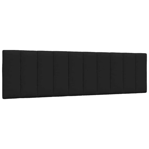 Vidaxl Coussin De Tte De Lit Noir 180 Cm Tissu