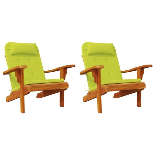 Vidaxl Coussins De Chaise Verts Lumineux Vert Lumineux Polyester Moyen