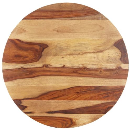 Vidaxl Dessus De Table Bois Massif D'acacia Rond 15-16 Mm 70 Cm