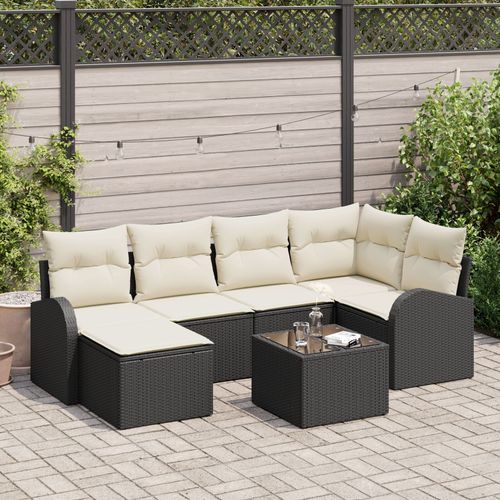 Vidaxl Ensemble De 6 Canaps De Jardin Avec Coussins En Rotin Marron