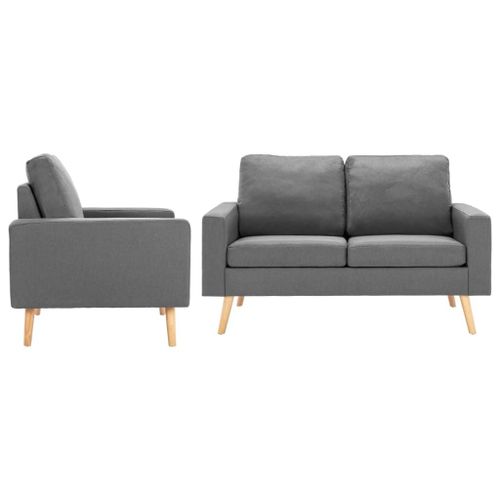 Vidaxl Ensemble De Canaps 2 Pcs Avec Coussins Noir Velours