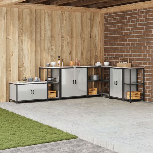 Vidaxl tagre De Rangement De Cuisine Argent 60 X 50 X 92 Cm