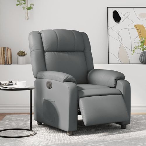 Vidaxl Fauteuil Inclinable lectrique Gris Similicuir