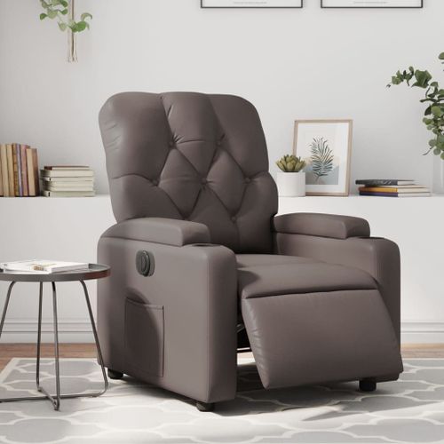 Vidaxl Fauteuil Inclinable lectrique Marron Similicuir