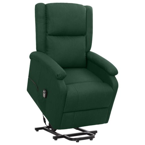 Vidaxl Fauteuil Inclinable Vert Fonc Tissu