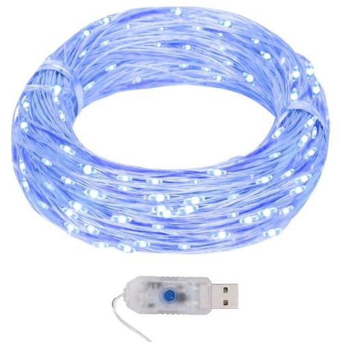 Vidaxl Guirlande Lumineuse  Micro Led 40 M 400 Led Bleu 8 Fonctions