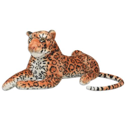 Vidaxl Lopard En Peluche Marron Xxl