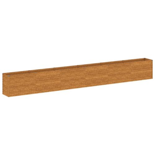 Vidaxl Lit Surlev De Jardin 578x50x69 Cm Acier Corten