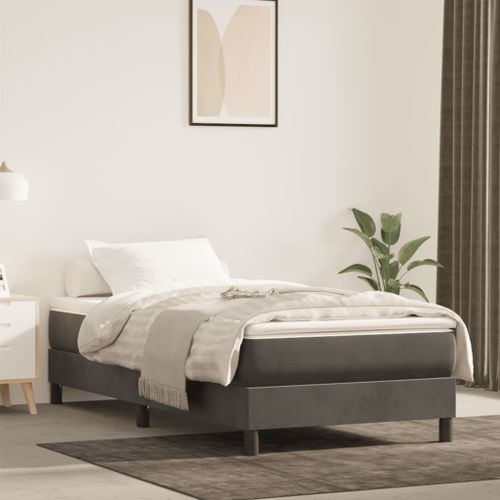Vidaxl Matelas De Lit  Ressorts Ensachs 90x220x20 Cm Velours