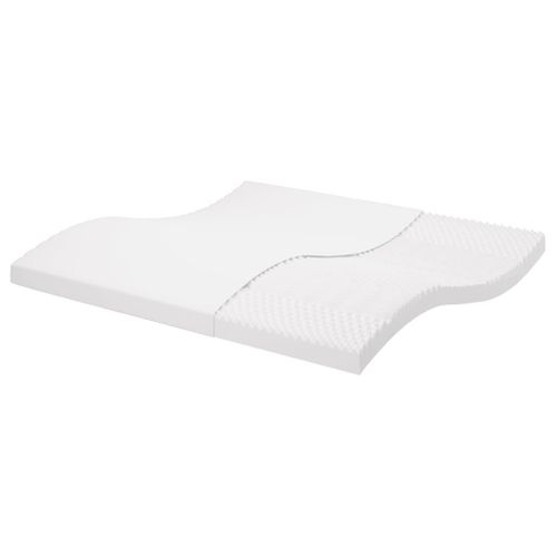 Vidaxl Matelas En Mousse Blanc 200x200 Cm 7 Zones Duret 20 Ild
