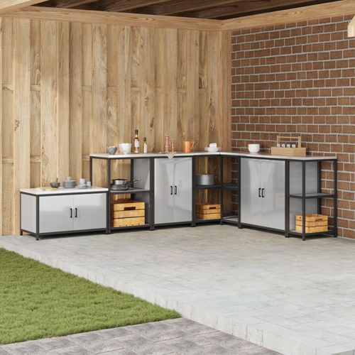 Vidaxl Meuble De Rangement De Cuisine Argent 60 X 50 X 92 Cm
