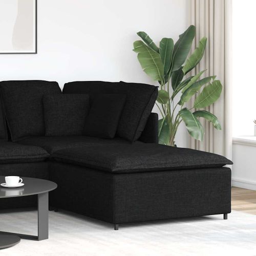 Vidaxl Module De Repose-Pieds Pour Canap Modulaire Noir 100 X 100 X 48 Cm