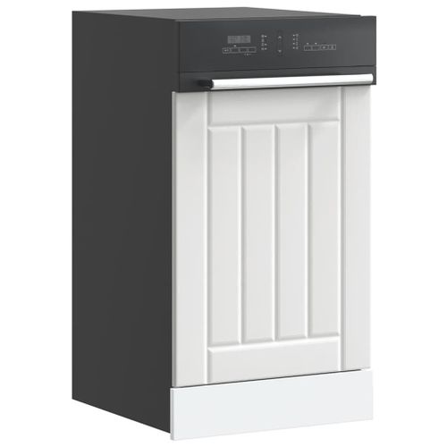 Vidaxl Panneau De Lave-Vaisselle Lucca Blanc Bois D'ingnierie