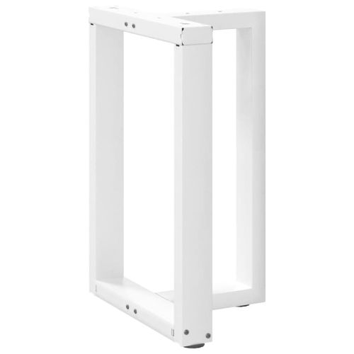 Vidaxl Pieds De Table  Manger Forme De T 2 Pcs Blanc 50x35x(72-73) Cm