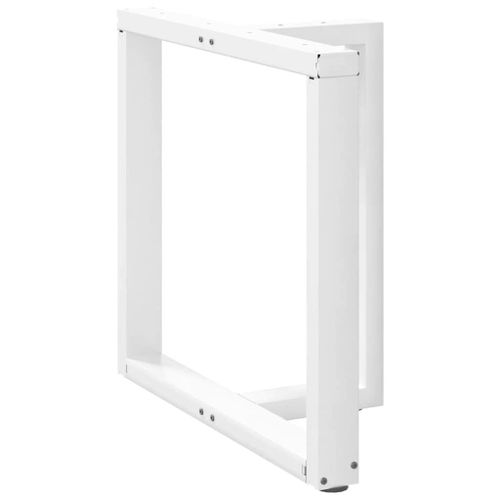 Vidaxl Pieds De Table  Manger Forme De T 2 Pcs Blanc 80x35x(72-73) Cm
