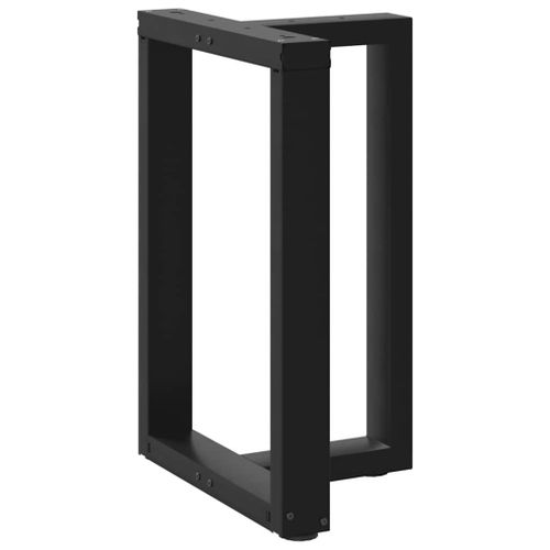 Vidaxl Pieds De Table  Manger Forme De T 2 Pcs Noir 50x35x(72-73) Cm