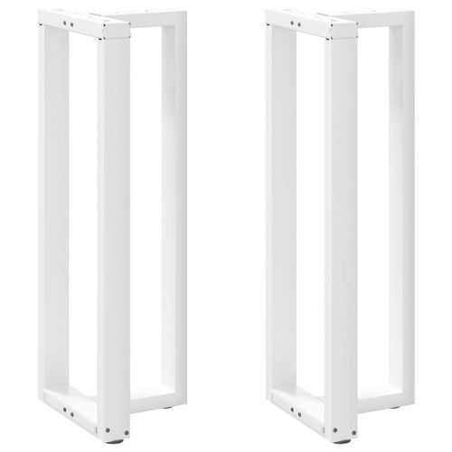 Vidaxl Pieds De Table De Bar Forme De T 2 Pcs Blanc 40x35x(111-112) Cm