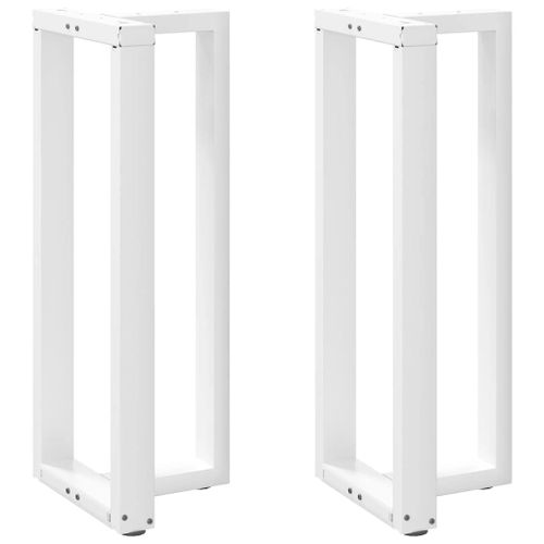 Vidaxl Pieds De Table De Bar Forme De T 2 Pcs Blanc 50x35x(101-102) Cm