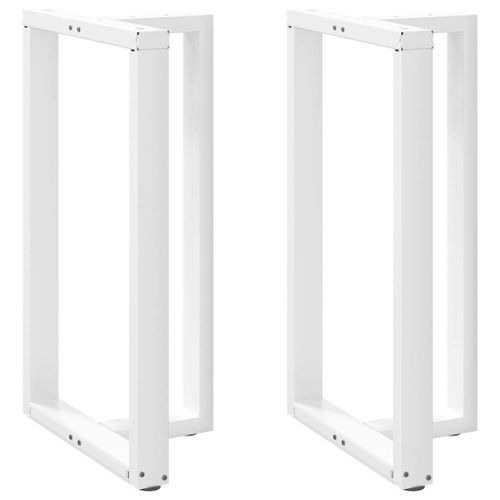 Vidaxl Pieds De Table De Bar Forme De T 2 Pcs Blanc 60x35x(101-102) Cm