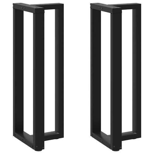 Vidaxl Pieds De Table De Bar Forme De T 2 Pcs Noir 40x35x(111-112) Cm
