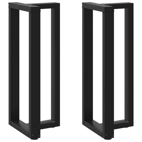 Vidaxl Pieds De Table De Bar Forme De T 2 Pcs Noir 50x35x(101-102) Cm
