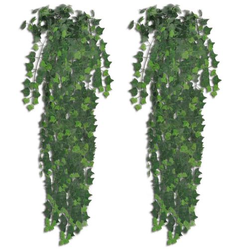 Vidaxl Plantes Artificielles 2 Pcs Lierre Vert 90 Cm