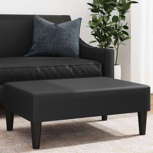 Vidaxl Repose-Pied Noir 77x55x31 Cm Similicuir