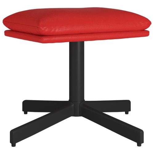 Vidaxl Repose-Pied Rouge Bordeaux 60x60x39 Cm Similicuir