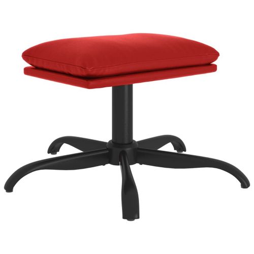 Vidaxl Repose-Pied Rouge Bordeaux 60x60x39 Cm Similicuir