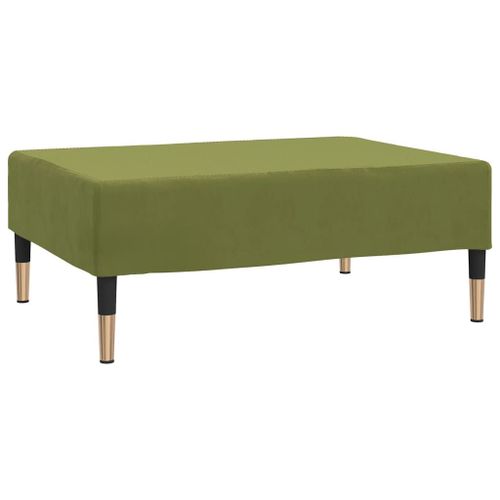 Vidaxl Repose-Pied Vert Clair 78x56x32 Cm Velours