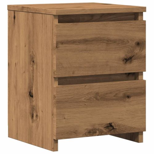 Vidaxl Table De Chevet Chne Artisanal 30x30x40 Cm Bois D'ingnierie