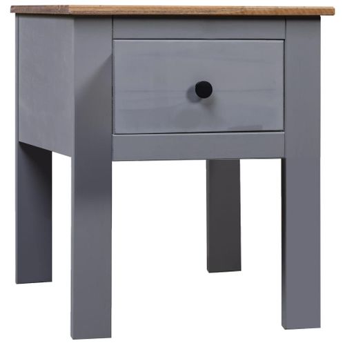 Vidaxl Table De Chevet Gris 46x40x57 Cm Pin Assortiment Panama