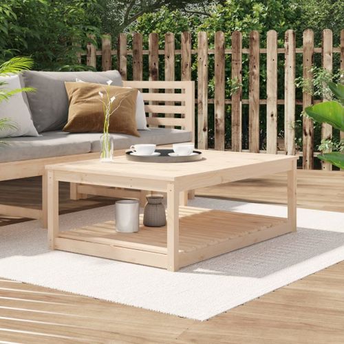 Vidaxl Table De Jardin 121x82,5x45 Cm Bois Massif De Pin