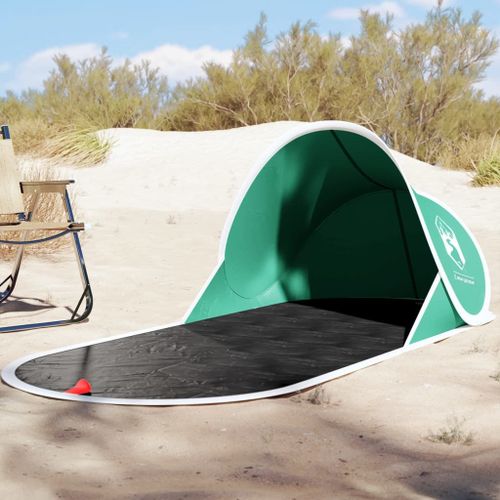 Vidaxl Tente De Plage Vert D'eau Escamotable Impermable