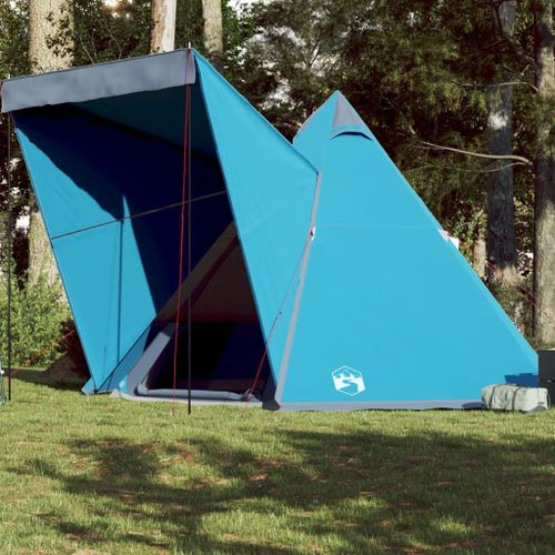 Vidaxl Tente Familiale Tipi 6 Personnes Bleu Impermable