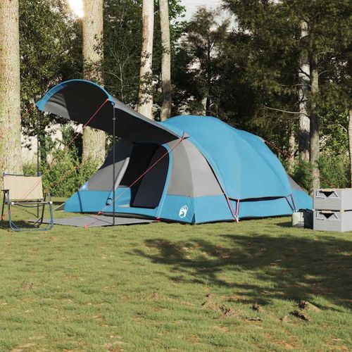 Vidaxl Tente Familiale Tunnel 8 Personnes Bleu Impermable