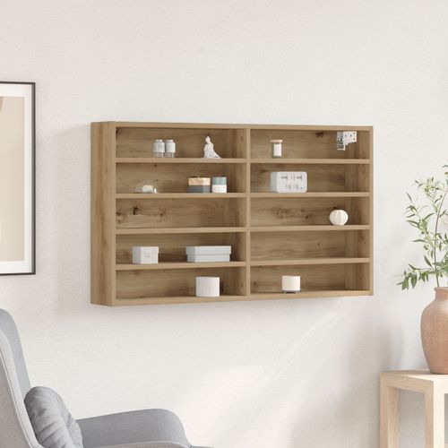 Vidaxl Vitrine Artisan Chne 100x15x58 Cm Bois D'ingnierie