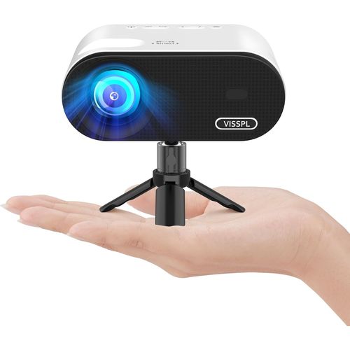 Videoprojecteur WiFi Bluetooth, 18000L Full HD 1080P Mini Projecteur Video avec Trpied, Retroprojecteur Portable Home Theater Movie Phone Projector for Android/iOS/Windows/TV Stick/HDMI/USB