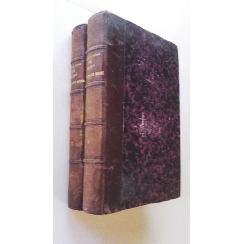 Vie De Mgr Alexandre-Raymond Devie Eveque De Belley En 2 Volumes (Edition 1865 Demi Reliure Cuir Marron 4 Nerfs Aux Dos)