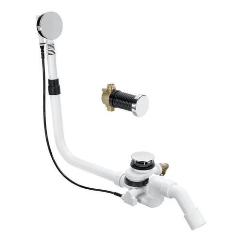 Viega Multiplex Trio F Kit Complet Garniture De Vidage Et De Trop-Plein Visign M5 Pour Baignoire Spciale Avec Fonction De Remplissage Au Niveau De L?vacuation, 675462