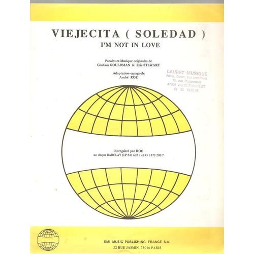 Viejecita (Soledad) - Andr Roe - Partition Piano & Paroles En Espagnol