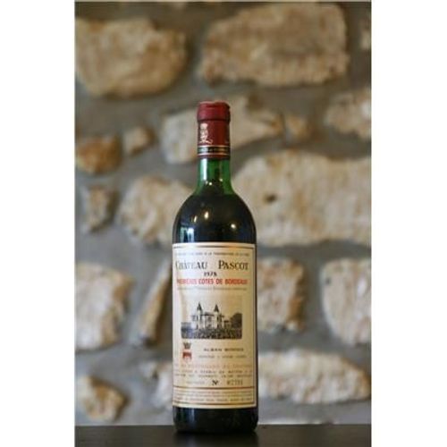 Vin Rouge, Premire Cote De Bordeaux, Chteau Pascot 1978