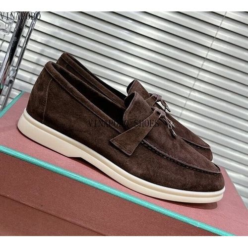 Vinapobo-Mocassins En Cuir Group Et Daim Pour Homme,Mules De Loisirs,Chaussures De Couple,De Conduite Et De Marche,De Qualit Suprieure - 41